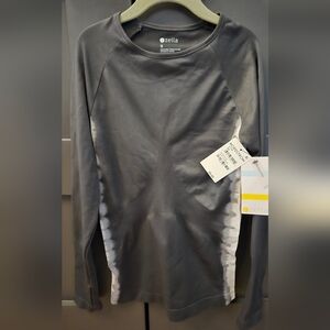 Zella Girl Dark Gray Spadex Long Sleeve Top